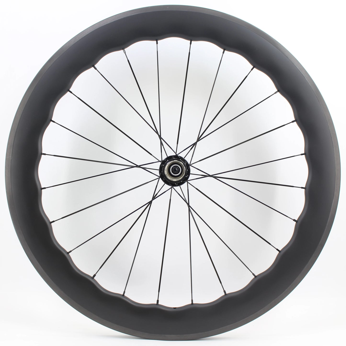 Newest 700C Road Bike UD Full Carbon Fibre wheelset Carbon Bicycle Wheelset clincher tubeless rims 65mm wave 25mm width V brake
