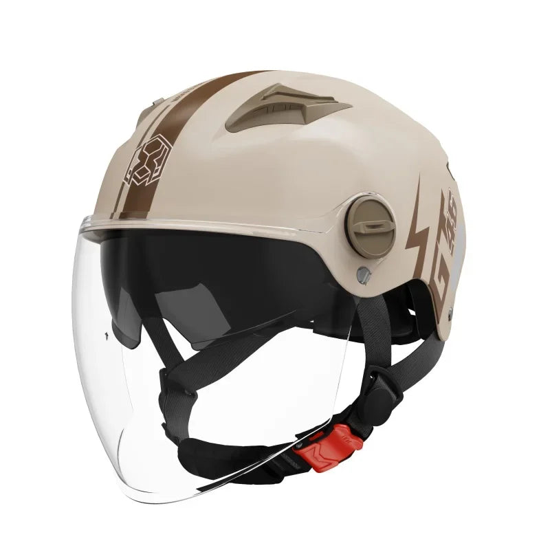 New Fashion ABS Unisex Motorcycle Helmets Motorcycle Accessories Helmet for Adults Long Lens White