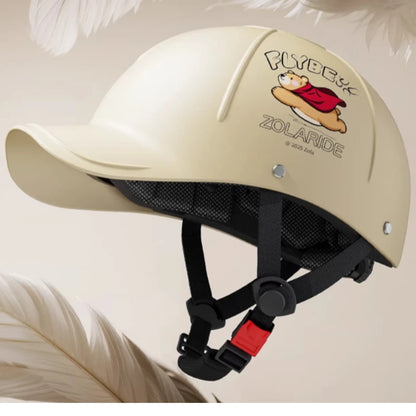 Breathable Summer Motorcycle Helmet 3C Certified Lightweight Baseball Cap Style Unisex Half Helmet