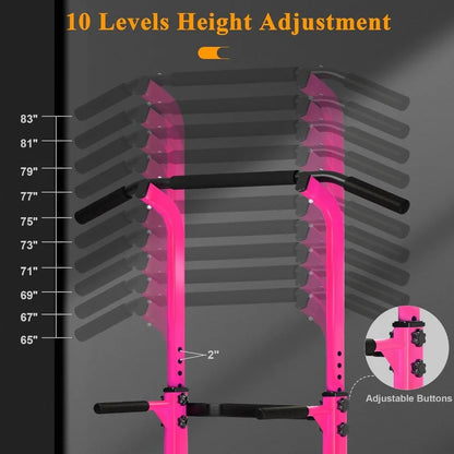 Power Tower Pull Up Dip Station Multi-Function Fitness Equipment for Strength Training Adjustable Height Dip Stand for Home Gym