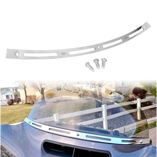 Motorcycle Chrome Batwing Fair Windshield Windscreen Trim Aluminum For Harley Touring Electra Street Tri Glide 1996-2013