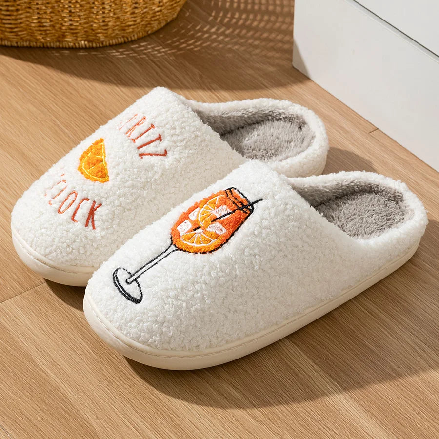 Women's Slippers Aperol Spritz Spritz O'Clock Cozy Comfy Fluffy Slippers Party Bridal Shower Mom Daughter Gift For Girl