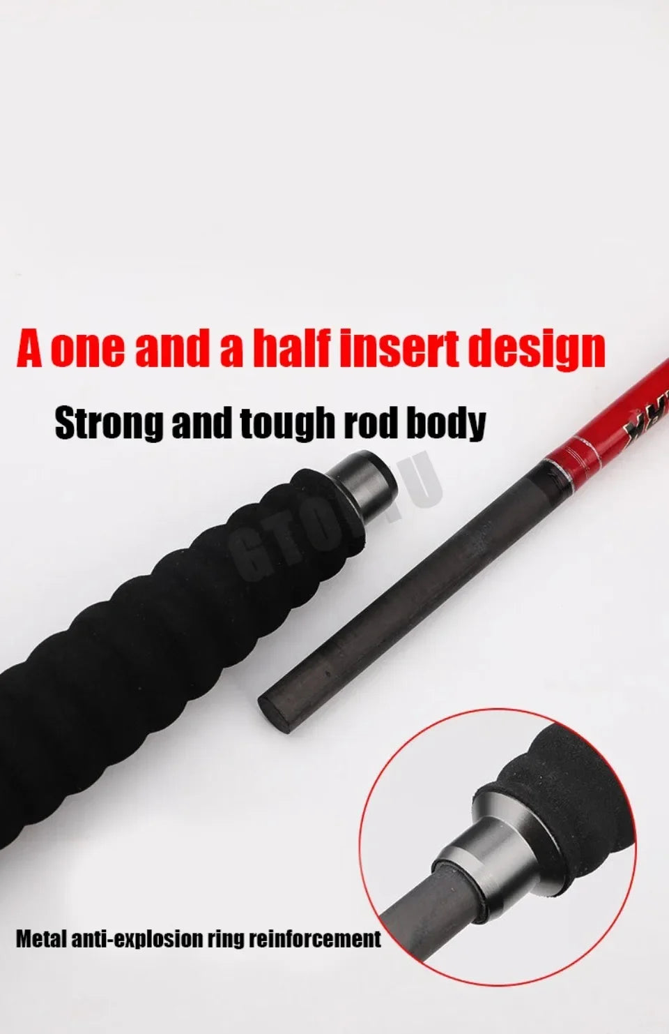 1.6M Saltwater Offshore 100-300g Casting/Spinning Carbon Fiber Boat Fishing Rod Portable Travel Fishing Rod EVA Handle Surf Rod