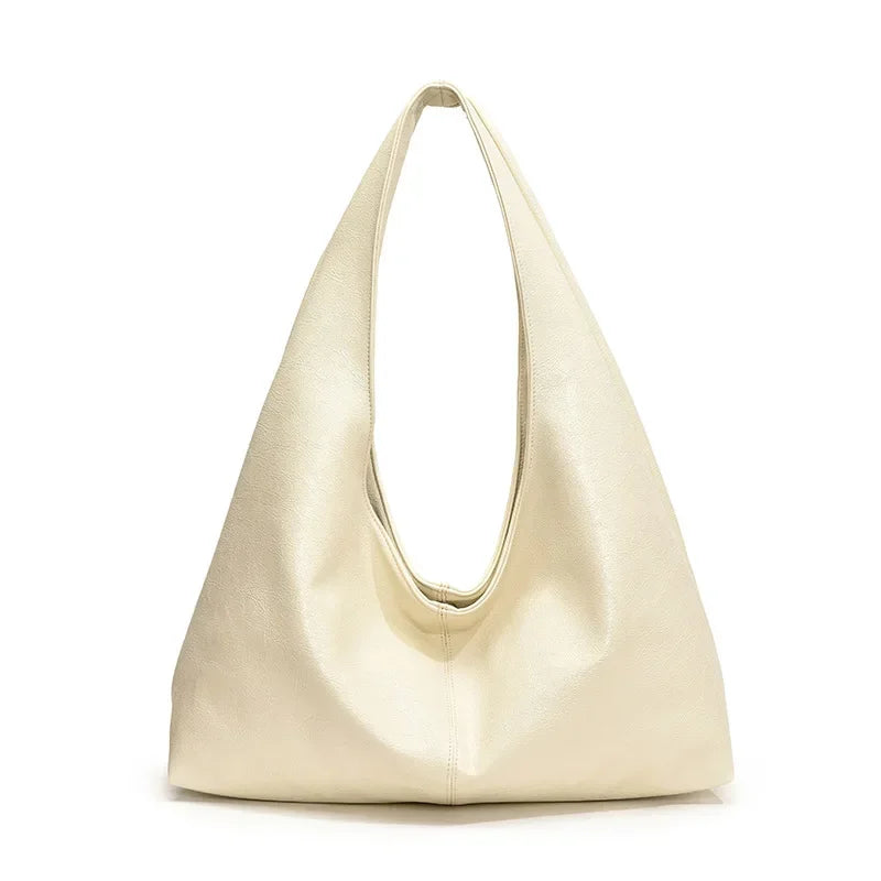 Large Capacity PU Leather Hobo Underarm Bags Autumn Winter Shoulder Bag for Women 2025 New Trend Y2K Handbags and Purses Tote