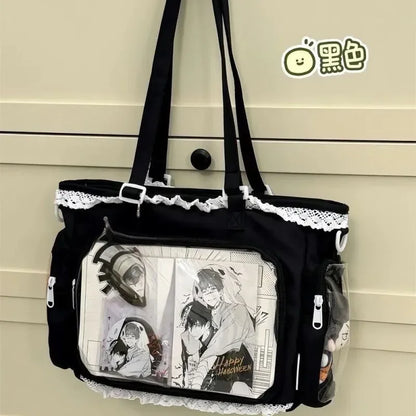 Ballet Girl Large Appetite Itabag Japanese Two-Dimension Single Shoulder Crossbody Bag Gift For Friends Women'S Handbag