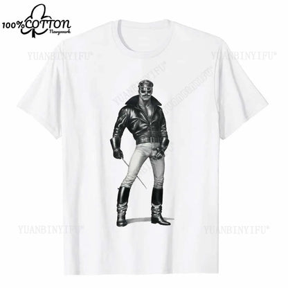 D LGBT GAY SCHWUL TOM OF FINLAND Casual pride cotton t shirt SAILOR MATROSE COPS KING Men Unisex tshirt Streetwear T-SHIRT