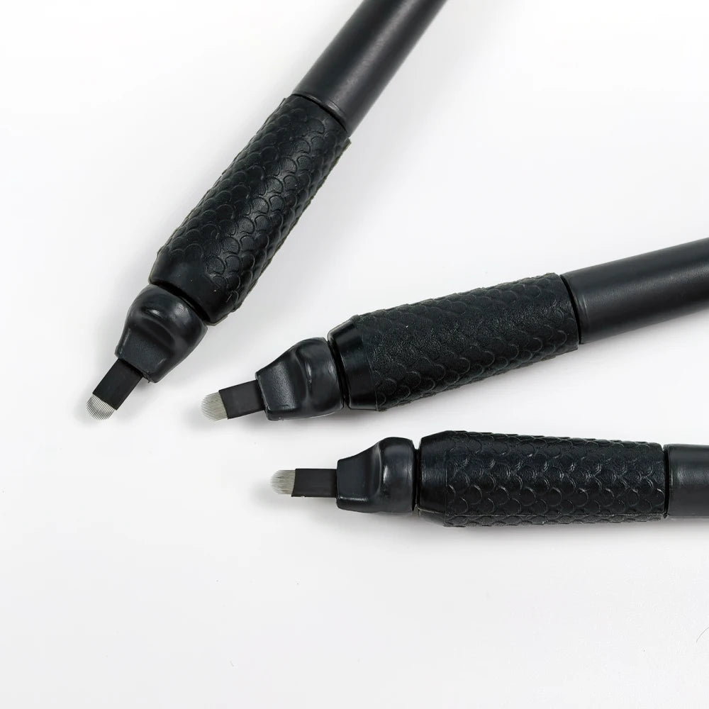 10pcs/Box Disposable Microblading Pen 0.15/0.18mm 18U Microblade Permanent Makeup Eyebrow Tattoo Pen