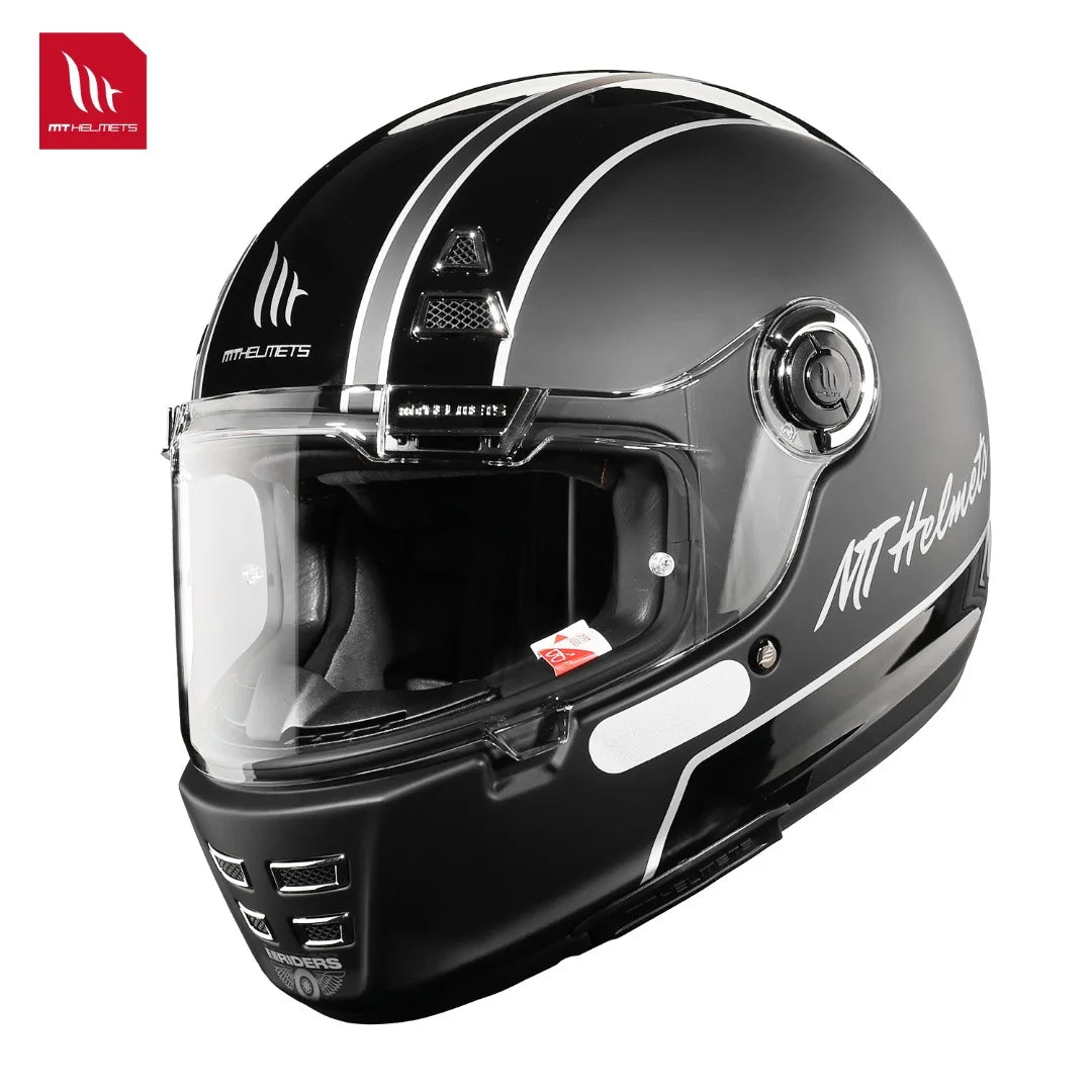 MT Jarama Retro Motorcycle Helmet DOT ECE Certification Full Face Racing Off Road Helmet Cascos Para Motos Capacete Casco Moto