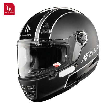 MT Jarama Retro Motorcycle Helmet DOT ECE Certification Full Face Racing Off Road Helmet Cascos Para Motos Capacete Casco Moto