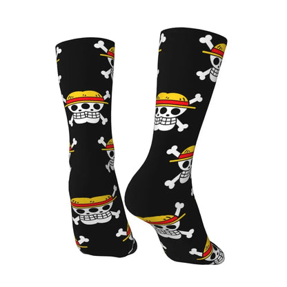 Fashion Men's Socks Harajuku Tony Tony Choppers Sock Luffys Zoros Trafalgar Law Anime Women's Socks Spring Summer Autumn Winter