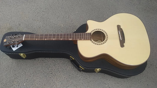 beginner guitar,40 Inch Natural Color Custom Acoustic Guitar Single Cut Solid Top GA Body for Black Friday Sale