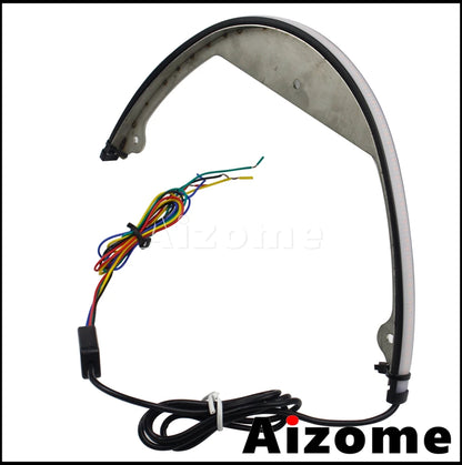 Motorcycle Rear Amber Sequentia Flowing Turn Signal LED Tidy Eliminator Brake Tail Lights For Suzuki Boulevard M109R M90 2006-up