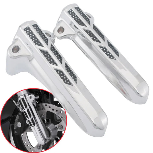 1pair Front Lower Fork Leg Covers For Harley Touring Road King Street Glide Ultra Limited FLHT FLHX FLHR 2014-2022