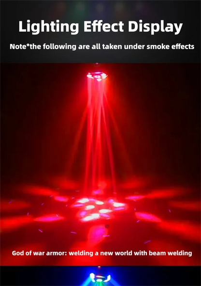 150W Moving Head Disco Lights for Parties Beam Strobe Light DJ Equipment RG Laser DMX/Remote Control/Auto Stage Effect DJ Set