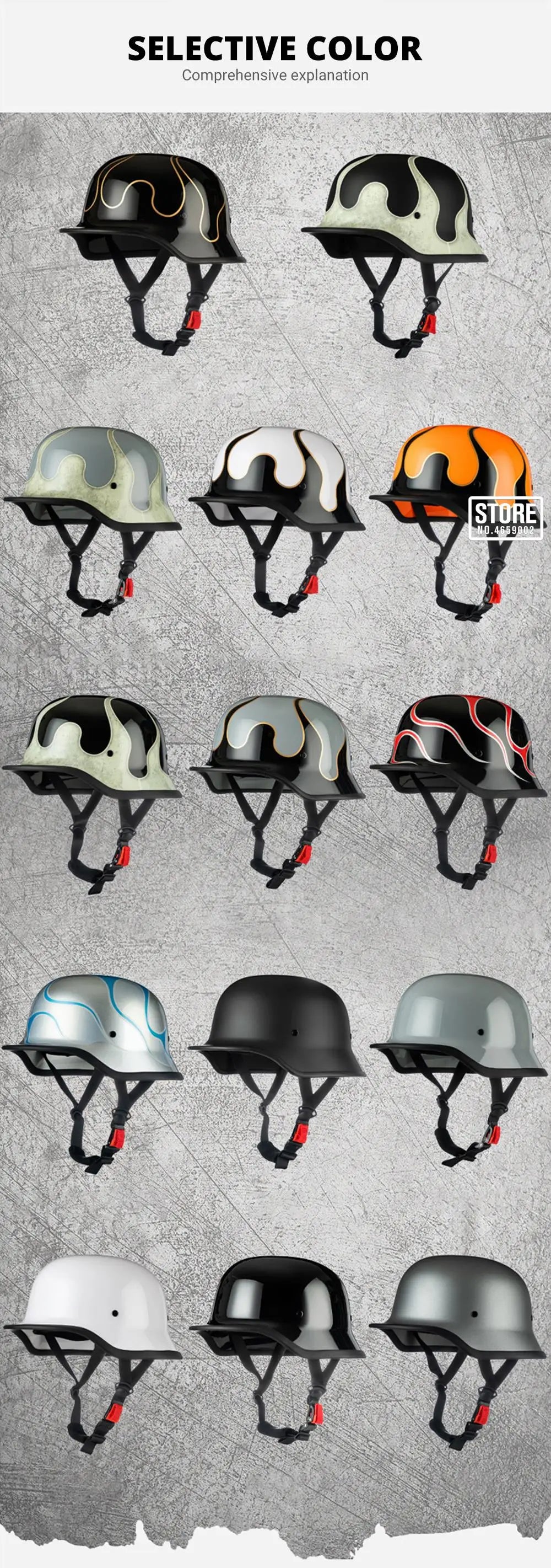 Motorcycle German Style Scoop Helmet Retro Half Helmet For Men And Women Summer Cruising Electric Bike Helmet DOT Approved