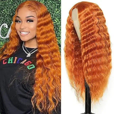 Lace Front Curly Wig Long Loose Deep Wave Synthetic Honey Blonde for Women Hair Replacement Natural Crimps Heat Resistant