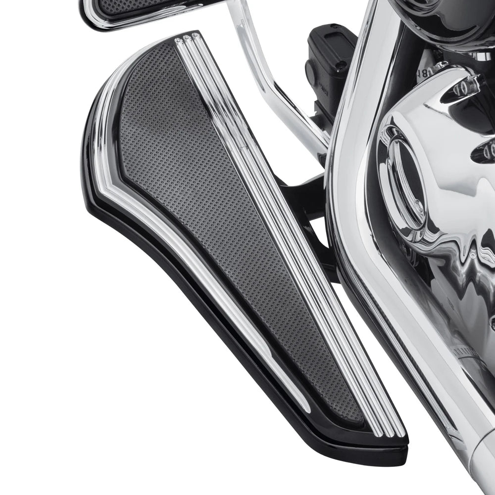 Driver Floorboards Rider Footboard Large Foot Rests Fit For Harley Freewheeler FLRT Revival FLH Heritage Softail Classic Fat Boy