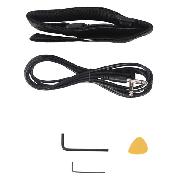 Electric Bass Guitar 4 Strings 20 Frets Electric Bass Set Electric Bass with Belt Cable and Wrench Tool