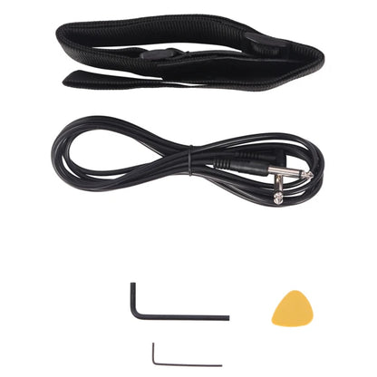 Electric Bass Guitar 4 Strings 20 Frets Electric Bass Set Electric Bass with Belt Cable and Wrench Tool
