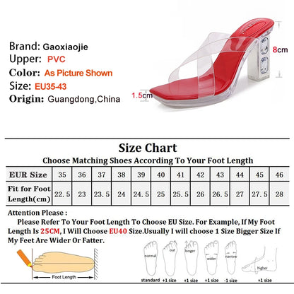 2025 Red High Heels 8cm Women Shoes Rhinestone Thick Heels Square Toe Ladies Pumps Cross Tie Straps Slippers Sandals Party Shoes