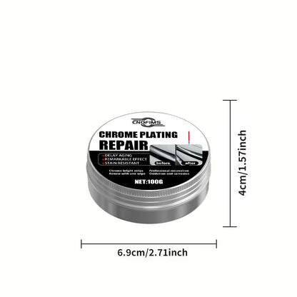 Chrome Refurbishment Paste: Polishes & Restores Car Wheels & Bumpers