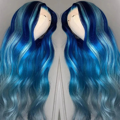 Yellow Wig 13x4 HD Body Wave Lace Frontal Wig Glueless Lace Front Wig Preplucked Synthetic High Quality Ready To Wear Cosplay
