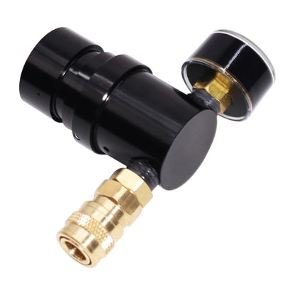 Updated Paintball Micro MR GEN2 Regulator W/ US Foster Coupler Remote Coil Hose 230psi Gauge,Output Pressure 40-160PSI