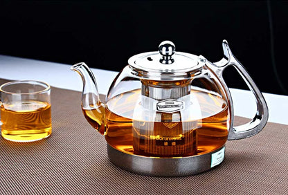 Induction Cooker Heat Resistant Glass Teapot Electromagnetic Furnace Multifunctional Filter pot Gas Stove Kettle Tea set