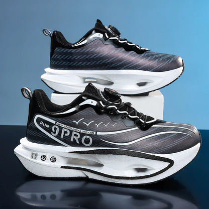 Unisex Running Shoes 2025 New Lightweight Cushioning Thick Sole Sports Training Sneakers Daily Wear Tennis Shoes for Men Women