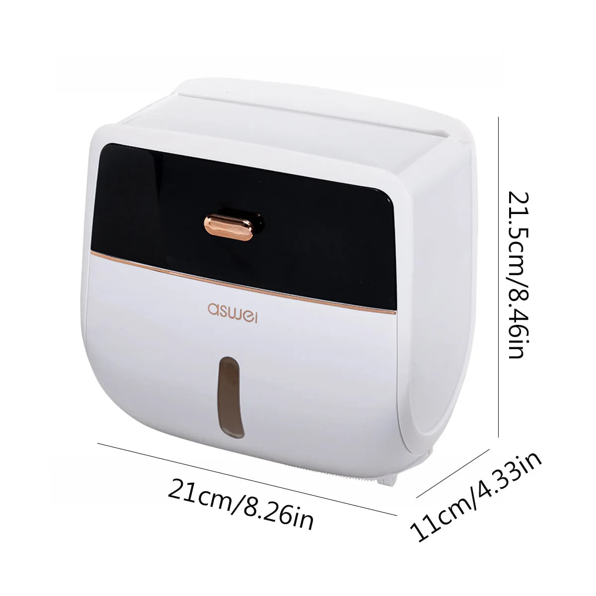 Portable Toilet Roll Paper Holder Plastic Waterproof Double Layer Paper Dispenser For Toilet Storage Box Bathroom Accessories