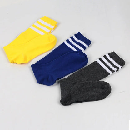Middle Tube Sock Women Striped Knee High Ladies Japanese Harajuku College Style Cotton Summer Calf Sock Black White Female Gift