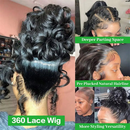 250% Density 13x4 HD Lace Wigs Body Wave Lace Front Wigs For Women 40 Inch Wear And Go Glueless Wigs Human Hair Pre Plucked Bling Hair