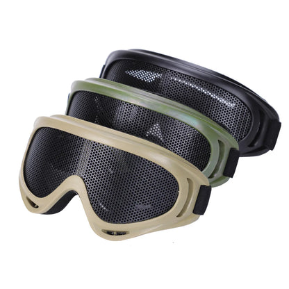 Outdoor Tactical Paintball Goggles Eyewear Iron Wire Mesh Motorcycle Mountaineering Glasses Safe Protection