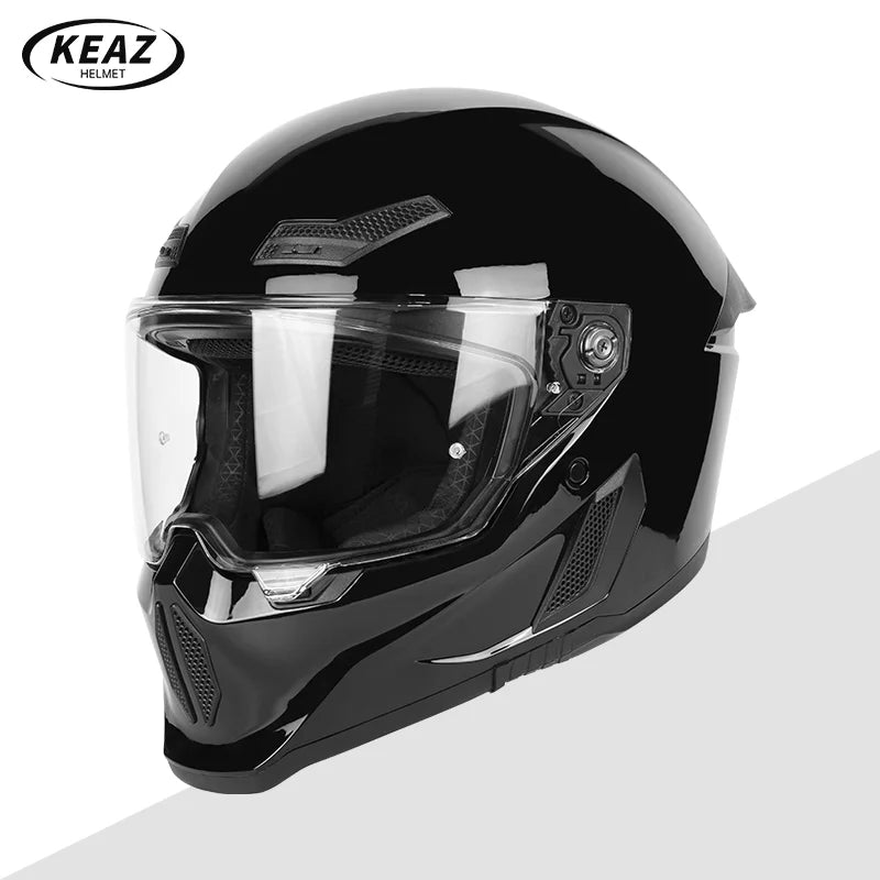 Motorcycle Helmet All-Season Universal Retro Men's Bike Racing Street Bike Riding Running Motorcycle Riding Safety Helmets