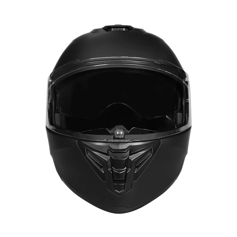 Personalized off-road motorcycle helmet with stylish dual lenses for both genders, DOT-certified and ABS material