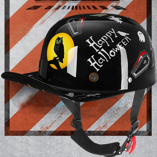2023 New Vintage Motorcycle Helmet baseball cap helmet men's and women's children's scooter half face Vintage four seasons hat