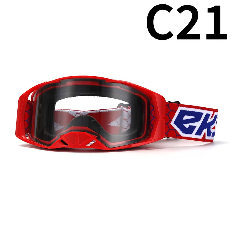 Off-Road Motorcycle Goggles - Windproof, Dustproof Protective Eyewear for Motocross, ATV Riding, Cycling & Outdoor Adventures,