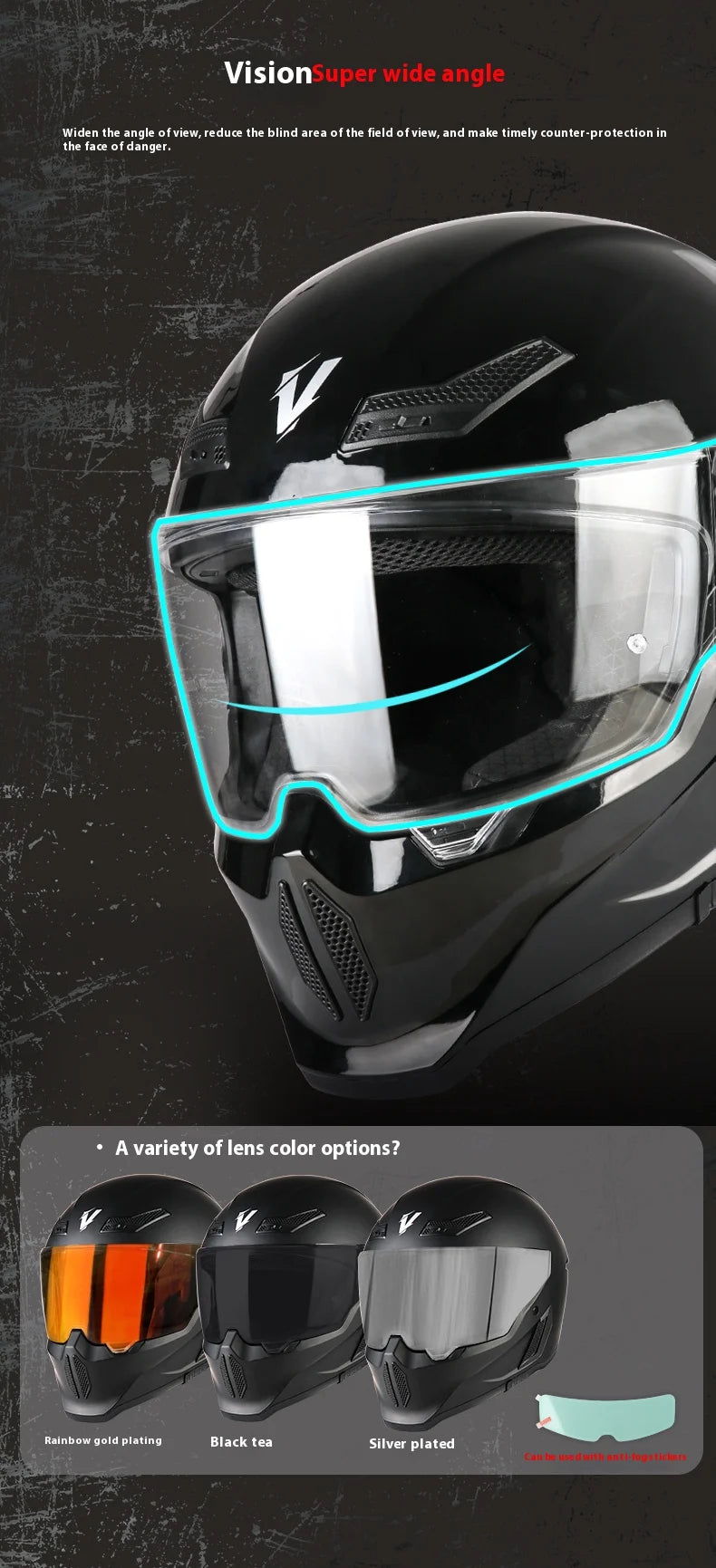 New Motorcycle Helmet DOT Approved  Full Face Racing Off-road Helmets Capacetes Men Cascos Para Moto for Harley Four Season