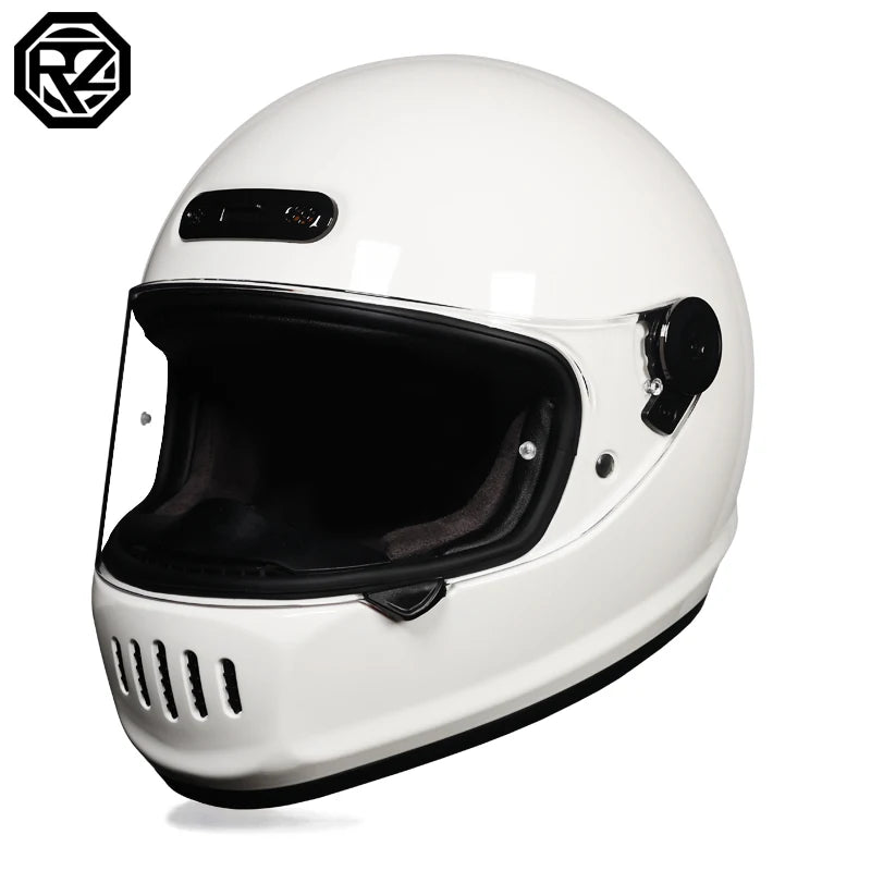 ORZ Classic Design Retro Full Face Motorcycle Helmet DOT Approved Adult Off Road Motorcycle Helmet Capacite Casco Moto
