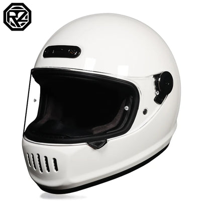ORZ Classic Design Retro Full Face Motorcycle Helmet DOT Approved Adult Off Road Motorcycle Helmet Capacite Casco Moto