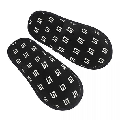 Custom British Lando Norris Racing Driver Guest Slippers for Spa Women House Slipper