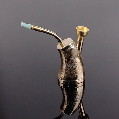 Creative Multifunction Portable Water Filter Pipe Copper Hookah Smoking Pipe Tobacco Pipe Smoke Mout