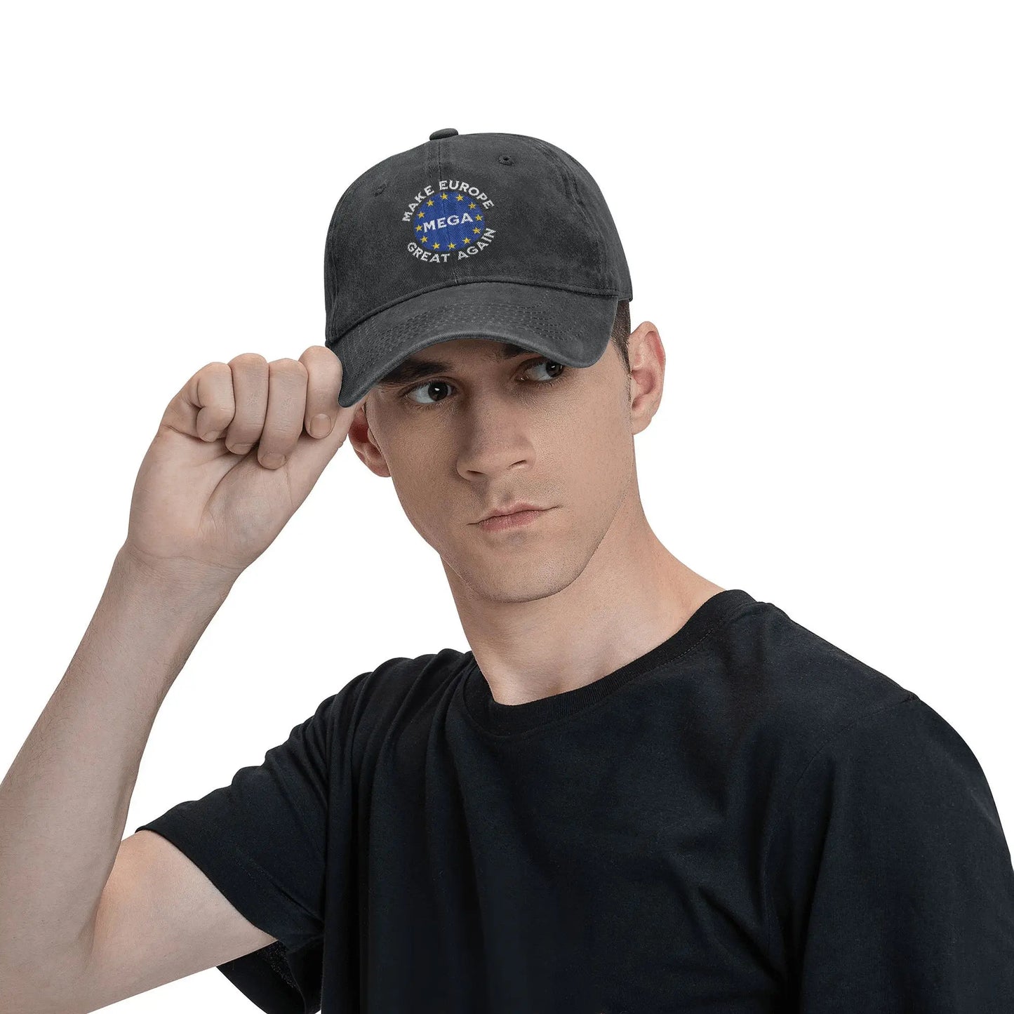 Make Europe Great Again Star Baseball Caps Casual Distressed Cotton MEGA EU Snapback Cap Unisex Outdoor Unstructured Soft Hat