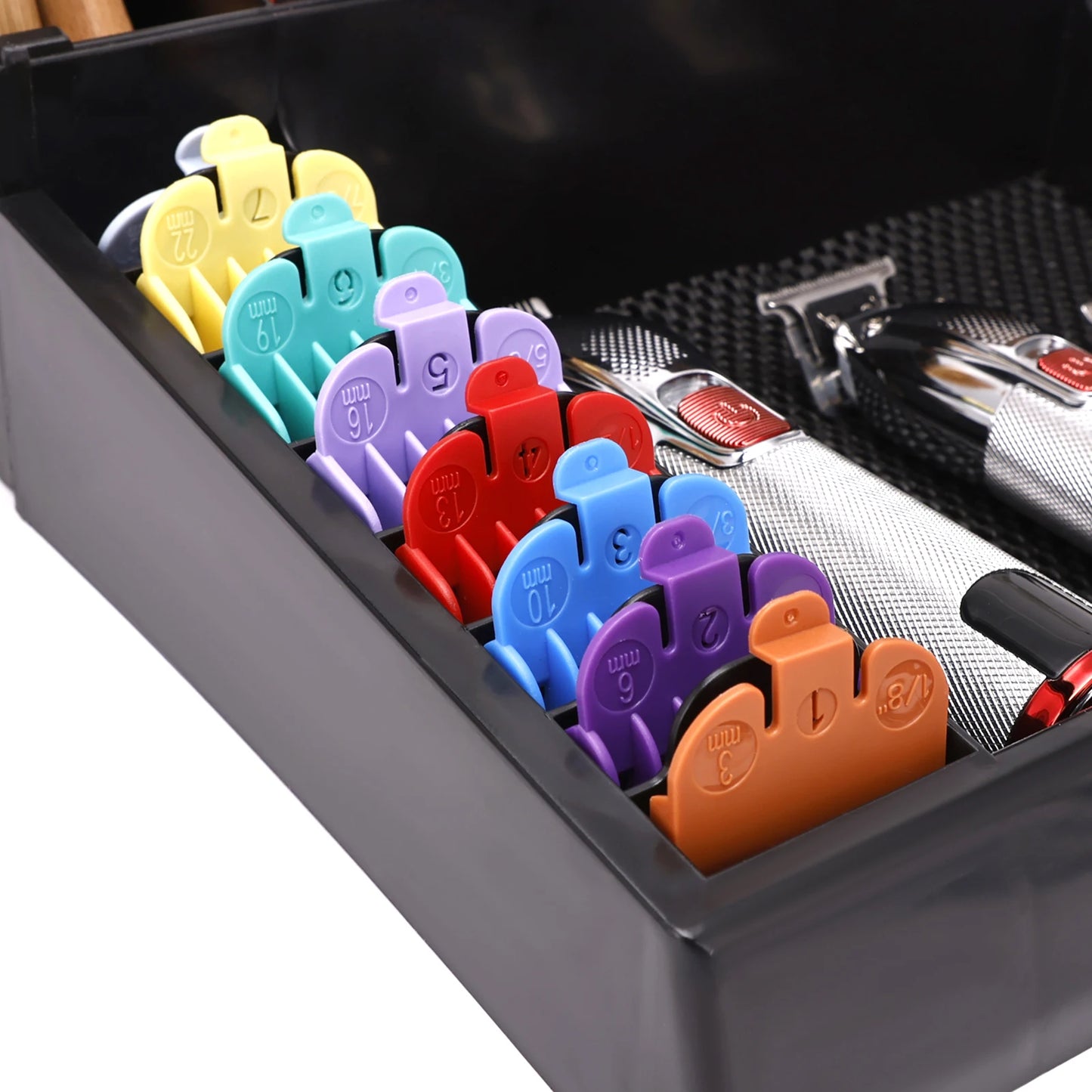 Salon Barber Hair Styling Scissors Storage Box for Beauty Hairdressing Tools Electric Hair Clipper Comb Tray Case Holder Desktop