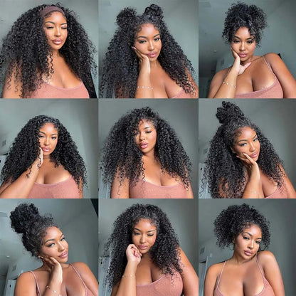 Kinky Curly Wig Human Hair Lace Front Wig Curly Wigs 13x4 Lace Frontal Wig Frontal 13x6 Lace Curly Lace Front Human Hair Wig