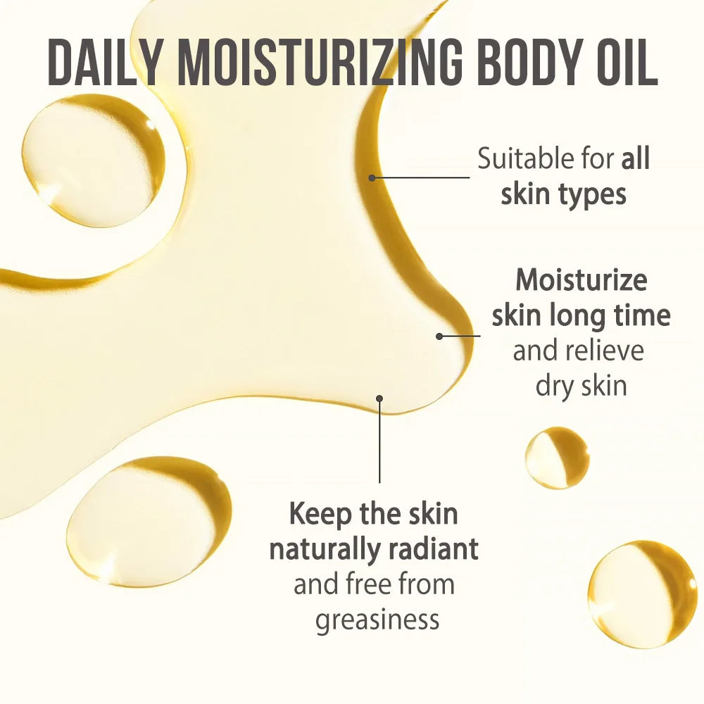 Coconut Cream Pie Body Oil Sooth Dry Skin Lighten Fine Lines Face Massage Oil Nourishe Hair Removes Frizz Hair Care Oil Firming