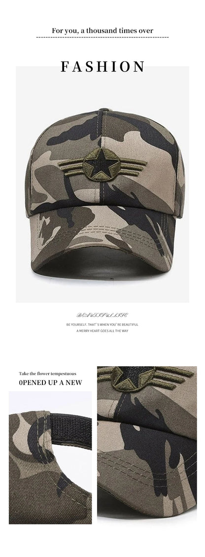 Sports Sun Protection Camouflage Cap Fashion Outdoor Sport Running Baseball Caps Spring and Summer Baseball Hat for Men Women