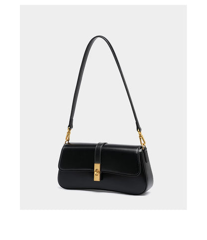 Toptrends Elegant Genuine Leather Underarm Shoulder Bags For Women 2025 Luxury Designer Crossbody Purses Saddle Ladies Handbags