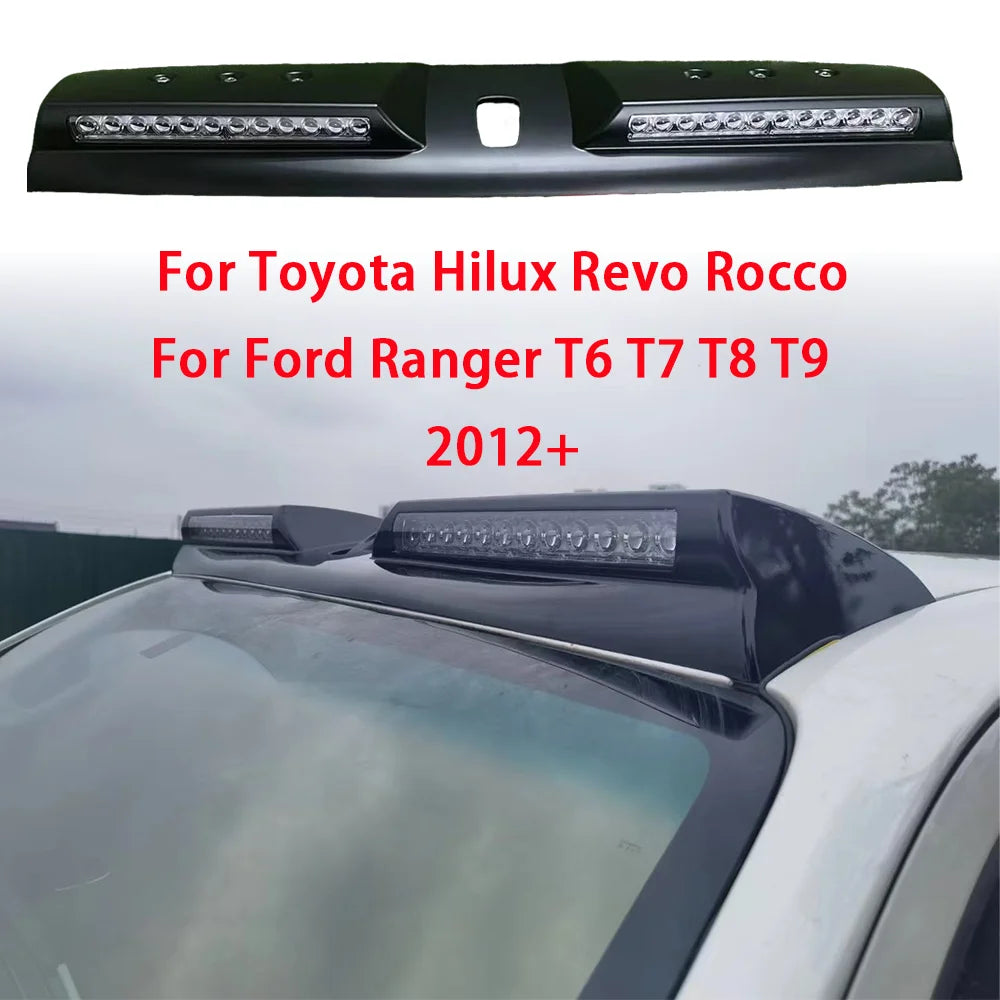 Roof Led Bar Fit For Toyota Hilux Revo Rocco Ford Ranger T6 T7 T8 T9 2012-2024 Pickup Car Exterior Roof Light Bar