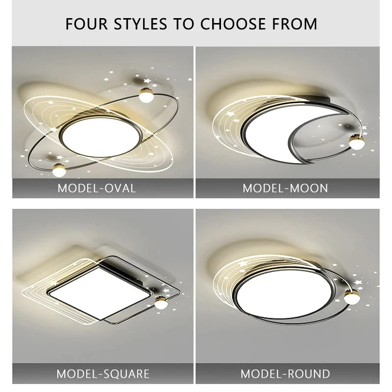 Modern Simple LED Ceiling Lamp Home Decor Bedroom Study Fixture Creative Dining Living Room Lights Children's Room Chandelier